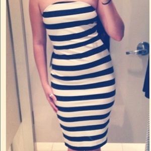 Body con striped dress